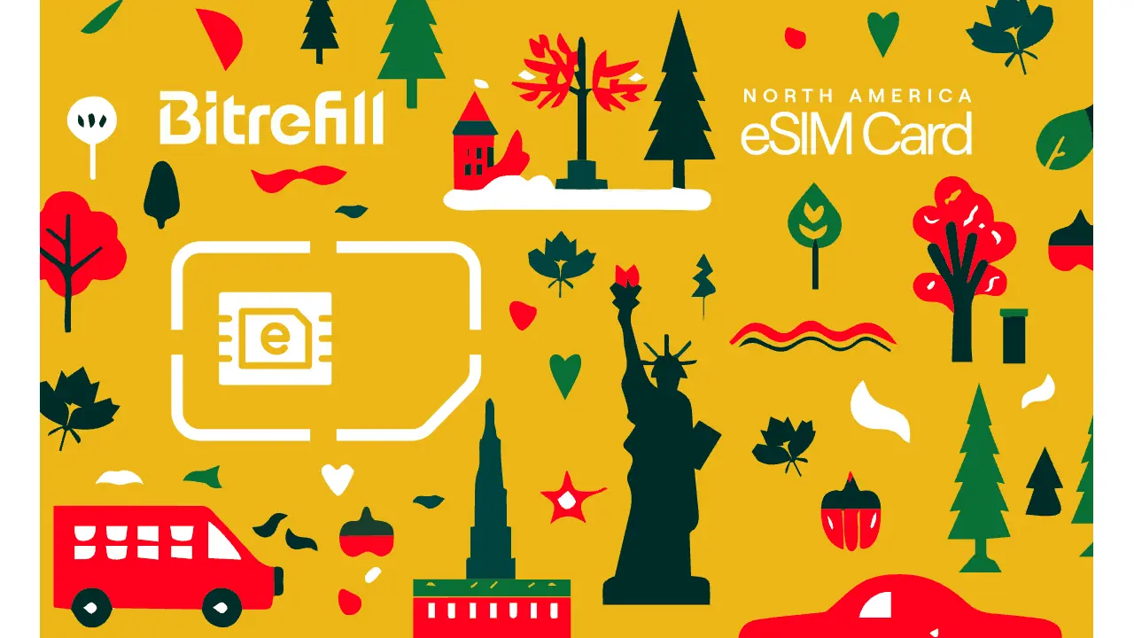 eSIM North America, from $6.27 | 1GB to 100GB Prepaid Data Plans - Bitrefill