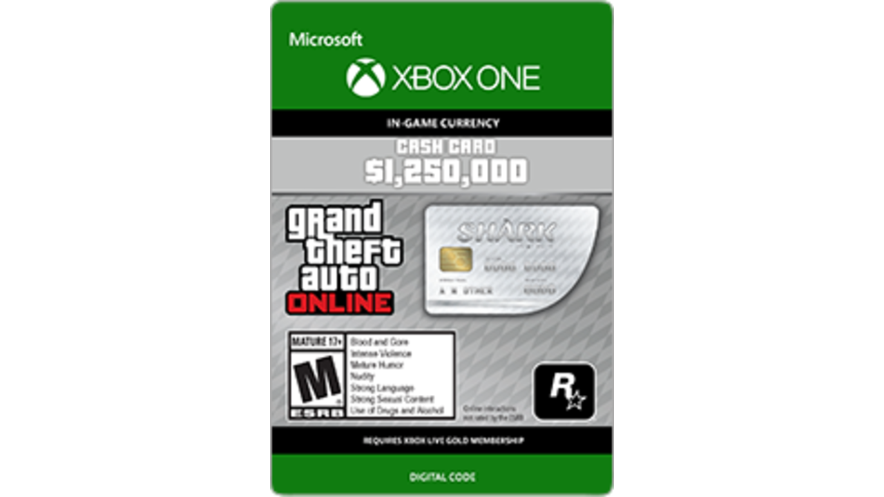 Grand Theft Auto USA-WHALE SHARK CASH CARD Gift Card