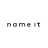 NAME IT Gift Card
