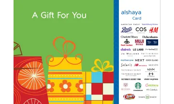 Gift Card Alshaya Group Gift Card
