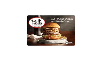 Gift Card Bill’s Bar & Burger