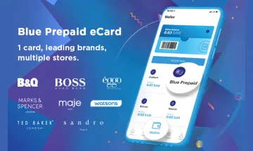 Подарочная карта Blue Prepaid eCard SA