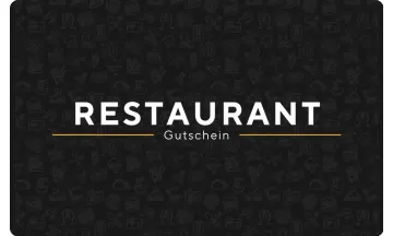 Restaurant Gutschein Gift Card