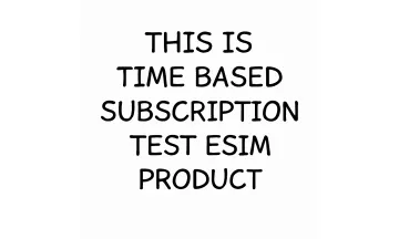 Esim World expiry subscription test product