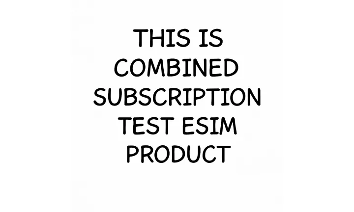 Esim World subscription test product Pro
